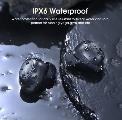 سماعة بلوتوث امباو مقاومة للتعرق IPX6 - اسود