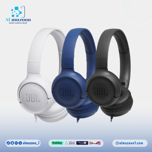 سماعه رأس سلكيه JBL TUNE 500 متعددة الالوان