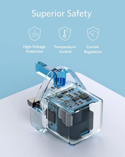 شاحن جداري انكر باور بورت بقوة 20 واط بمنفذ تايب س...