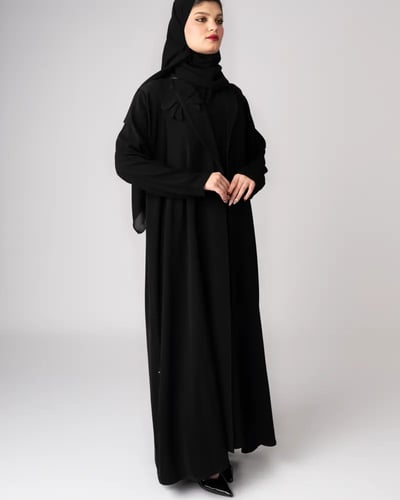 عباية بليزر بوردة قماشية ا نجمة تماراي