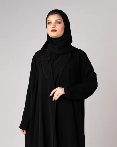 عباية بليزر بوردة قماشية ا نجمة تماراي