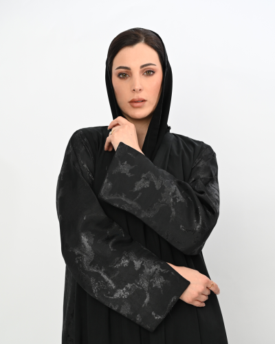 عباية كلوش حرير جاكار