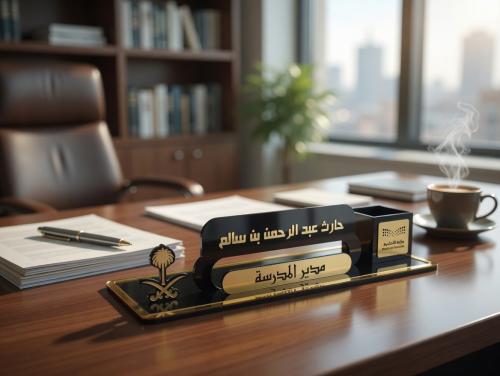 لوحة اسم مكتبية