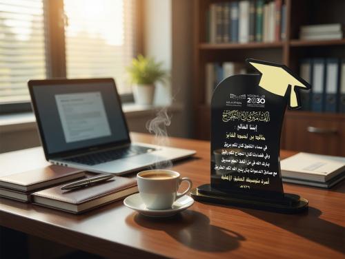 درع تخرج إكريليك