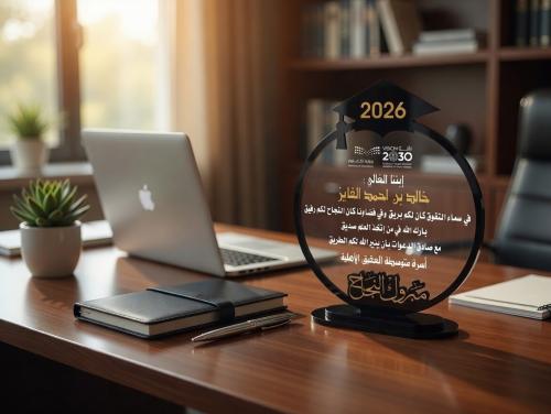 درع إكريليك تخرج