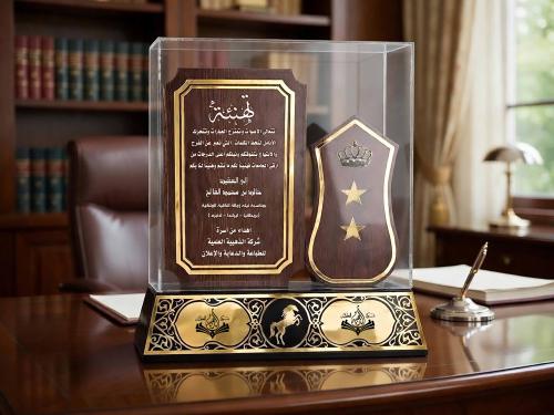 درع إكريلك كبير فاخر جداً مع غطاء من الإكريليك 005