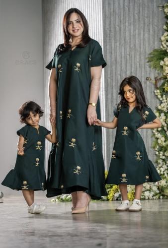 جلابيه نسائي لليوم الوطني