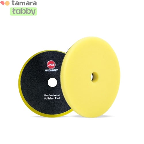 اسفنج تلميع دوال اكشن وسط اصفر | 7 انش اوتو برايت