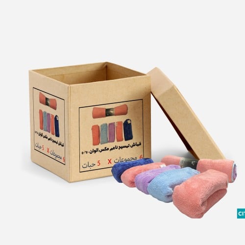 6 مجموعات | قماش تمسيح ناعم مايكروفايبر 40*40 | JB...