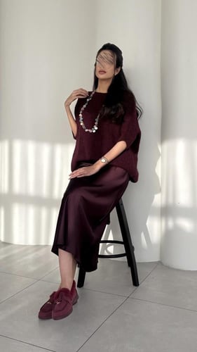 طقم برغندي قريس
