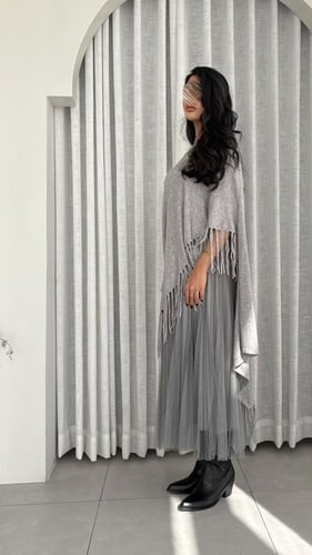 فستان سوفت ويف رمادي