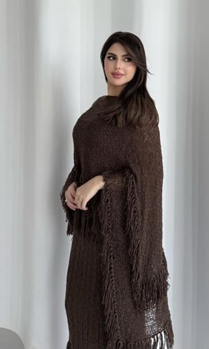 فستان لونا تشيك بني