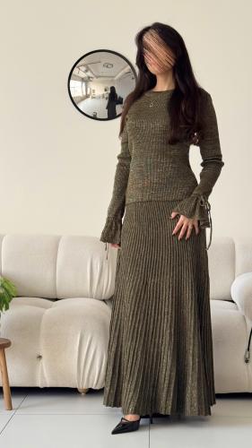 طقم تريكو عشبي