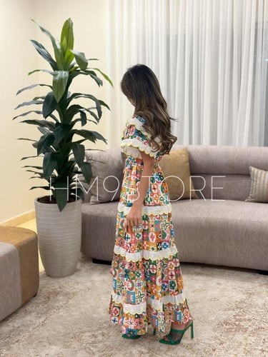 فستان رافلز صيفي