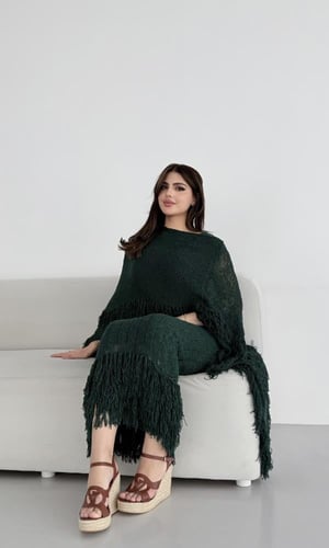 فستان لونا تشيك زيتي