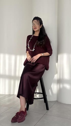 طقم برغندي قريس