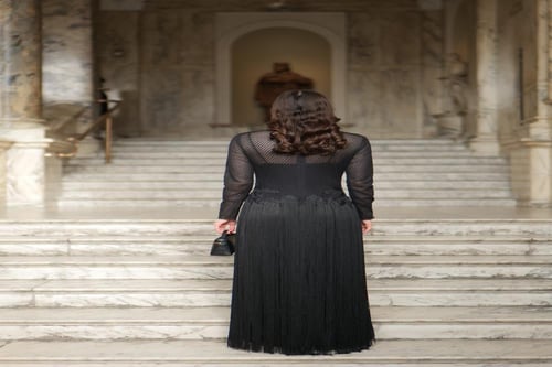 فستان بلاك رافلز