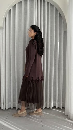 فستان بريز بني