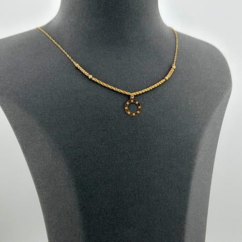 عقد ناعم ذهب صافي بتصميم عالمي مبتكر