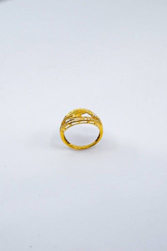 خاتم براند ورق الورد الراقي ذهب عيار 21 مطعم بالزا...