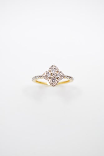 خاتم براند عالمي ذهب تصميم الماس تصنيع بادق التفاص...