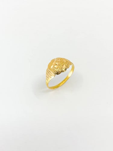 خاتم كلاسيكي شرقي من الذهب الصافي عيار 21