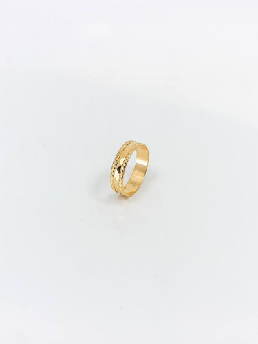 دبلة من الذهب الصافي عيار 21 وزن ثقيل جدا عملي يدو...