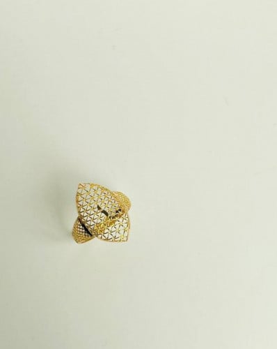 خاتم رأسي التصميم ظاهر في اللبس مصنع من الذهب الصا...