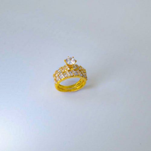 خاتم توينز ميثاق الحب 2 رخارف من الزاركون النقي في...