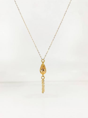 عقد اللوز من الذهب الصافي عيار 21 ناعم وعملي بسعر...