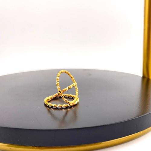 مرامي مبرومة عريضه ذهب صافي عيار 21