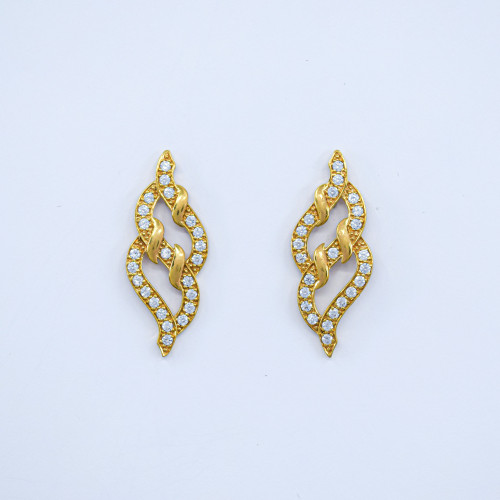 حلق المرجان الوزن الثقيل مرصع بلمعة الزاركون البرا...