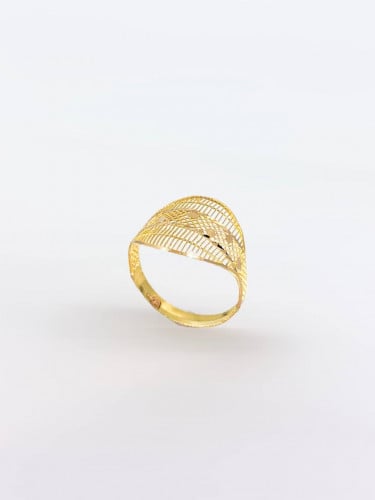 خاتم شبكي تصميم كلاسيكي ناعم مع ظهور تحتفين به بسع...