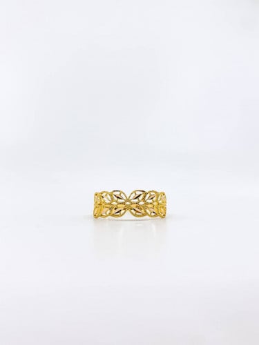 خاتم غصن الزيتون يطريقته الخاصه منسوج بعناية حول ا...