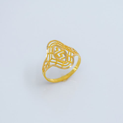 خاتم نقش ذهب صافي عيار 21