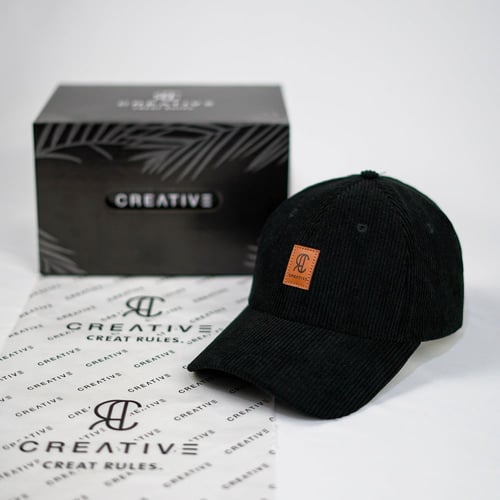 Creative Cotton Cap - Black