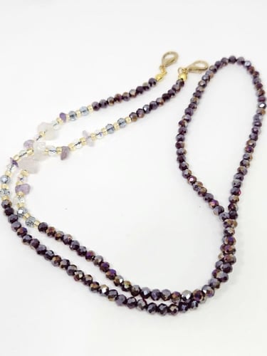 تعليقة نظارة أنيقة - بنفسجي لامع