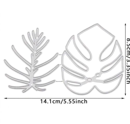 قالب قطع الورق على شكل ورقة شجر