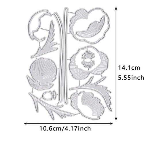 قالب قطع الورق على شكل زهرة