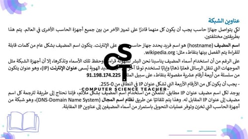 عرض تقنية رقمية 1-1 ثانوي-الوحدة 1- الدرس الرابع:...