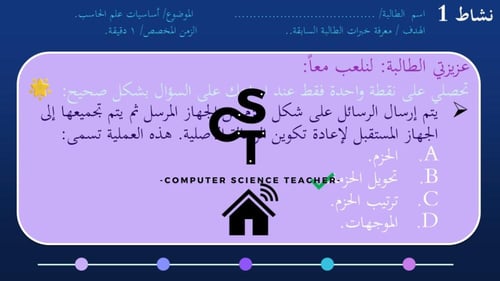 عرض تقنية رقمية 1-1 ثانوي-الوحدة 1- الدرس الرابع:...