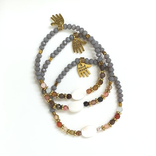 اسورة مرجانة-رمادي من الاحجار الطبيعية