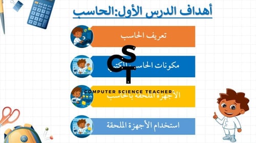 الدرس الأول:الحاسب -عرض مهارات رقمية للصف الرابع ا...