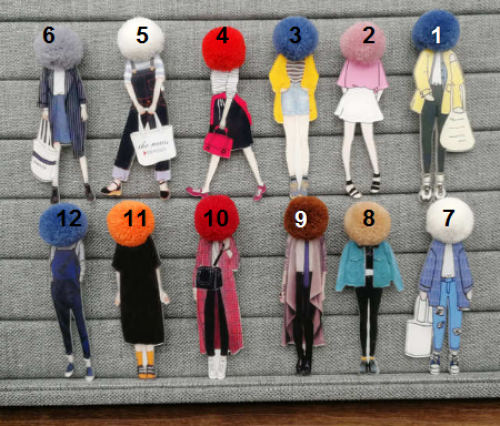 بروش الفتاة الغامضة