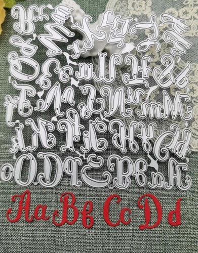 قالب قطع الورق على شكل حروف انجليزية