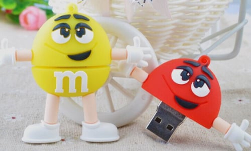 فلاش usb كرتوني (مساحات تخزين متعددة)