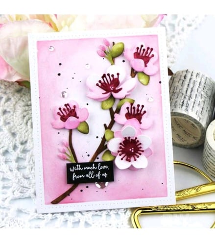 قالب قطع الورق على شكل زهرة