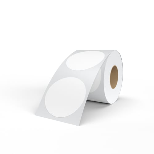 رول ورق حراري دائري ابيض 7cm