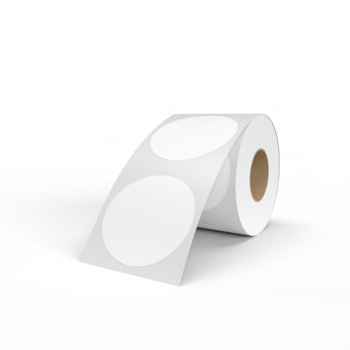 رول ورق حراري دائري ابيض 5cm