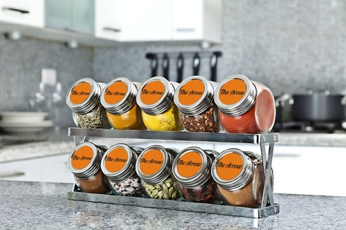 رول ورق حراري دائري برتقالي 5cm